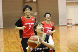 大阪エヴェッサホーム最終戦を前にママさんバスケ盛り上がる！まっちゃん初参戦！