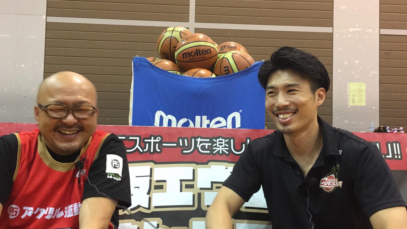 ６月４日大阪エヴェッサ「ママさんバスケ教室」に今野翔太選手が！やって来た！